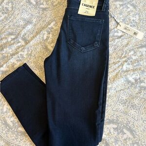 L'AGENCE Dark Blue Skinny Jeans